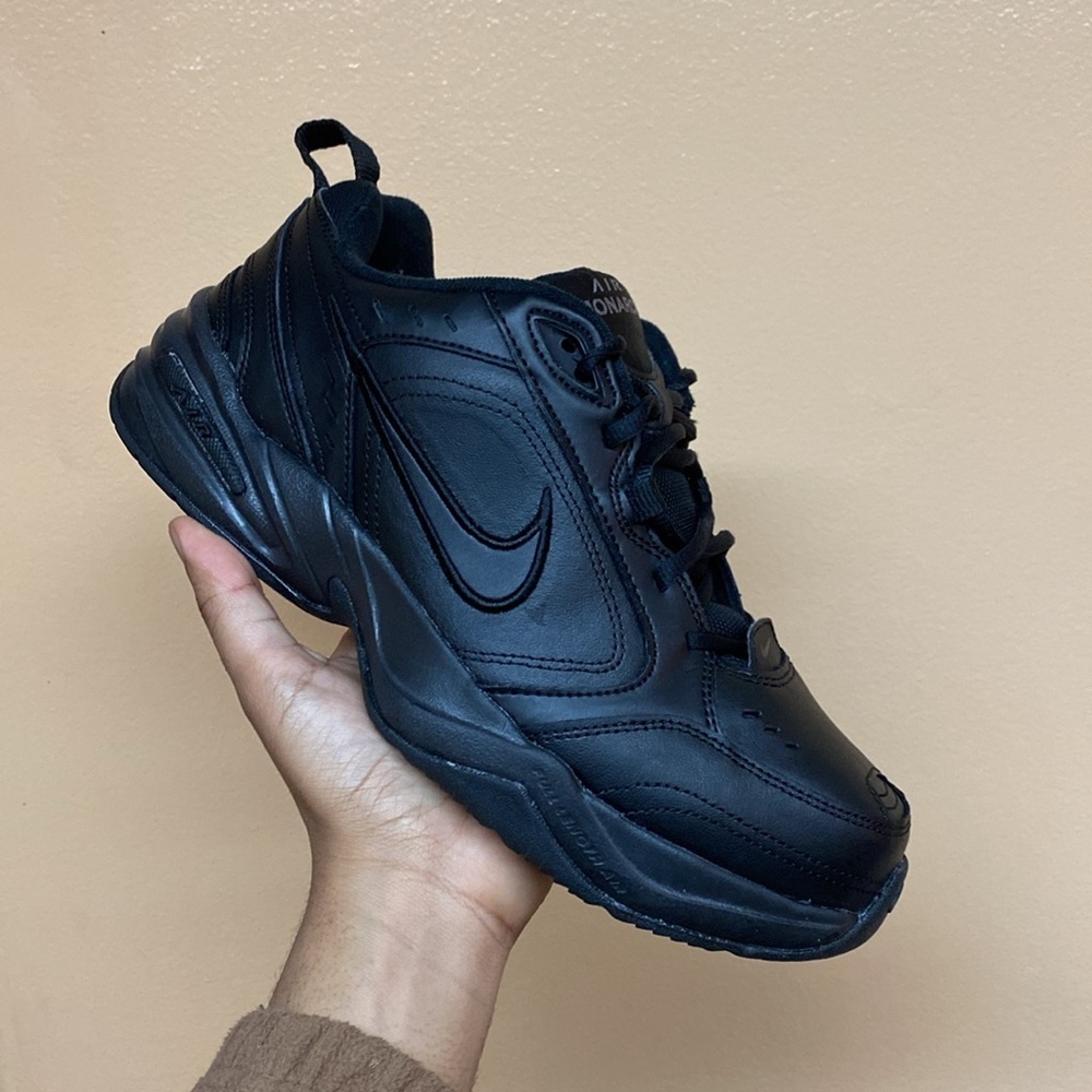Nike Air Monarch IV “Black Metallic Silver” Size 9.5 Wide 416355-001 - Picture 8 of 17